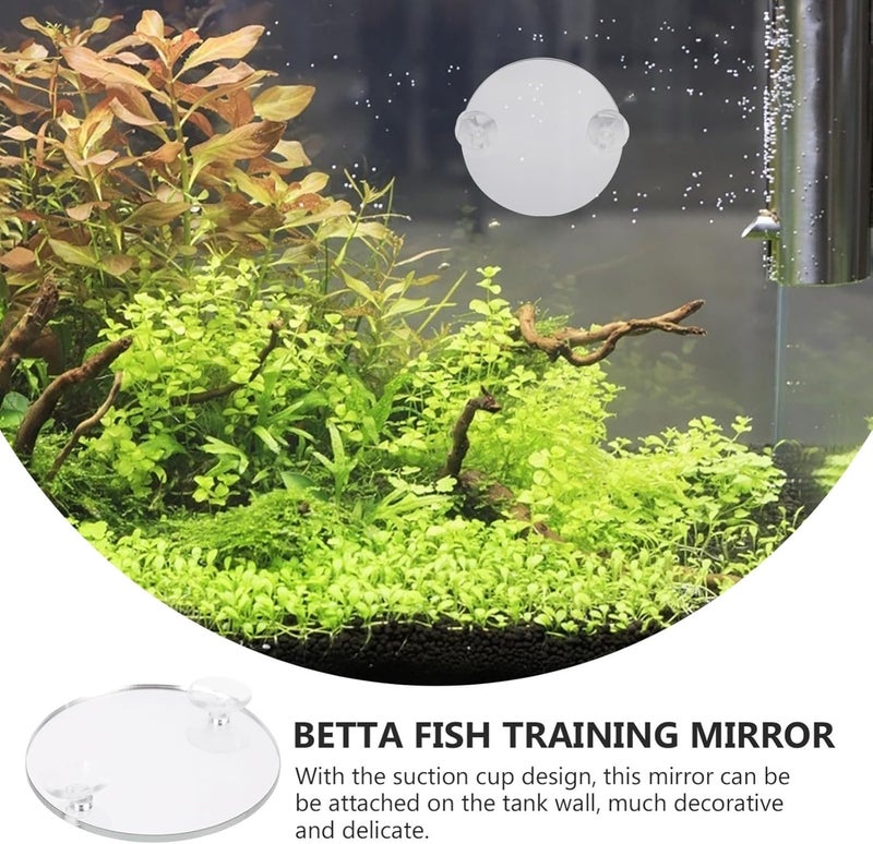10pcs Betta Tank Mirror Cup Fish Tank Decor for Betta Fish Training High-Class Compact Design for Aquariums and Decorative Ornaments - Image 5