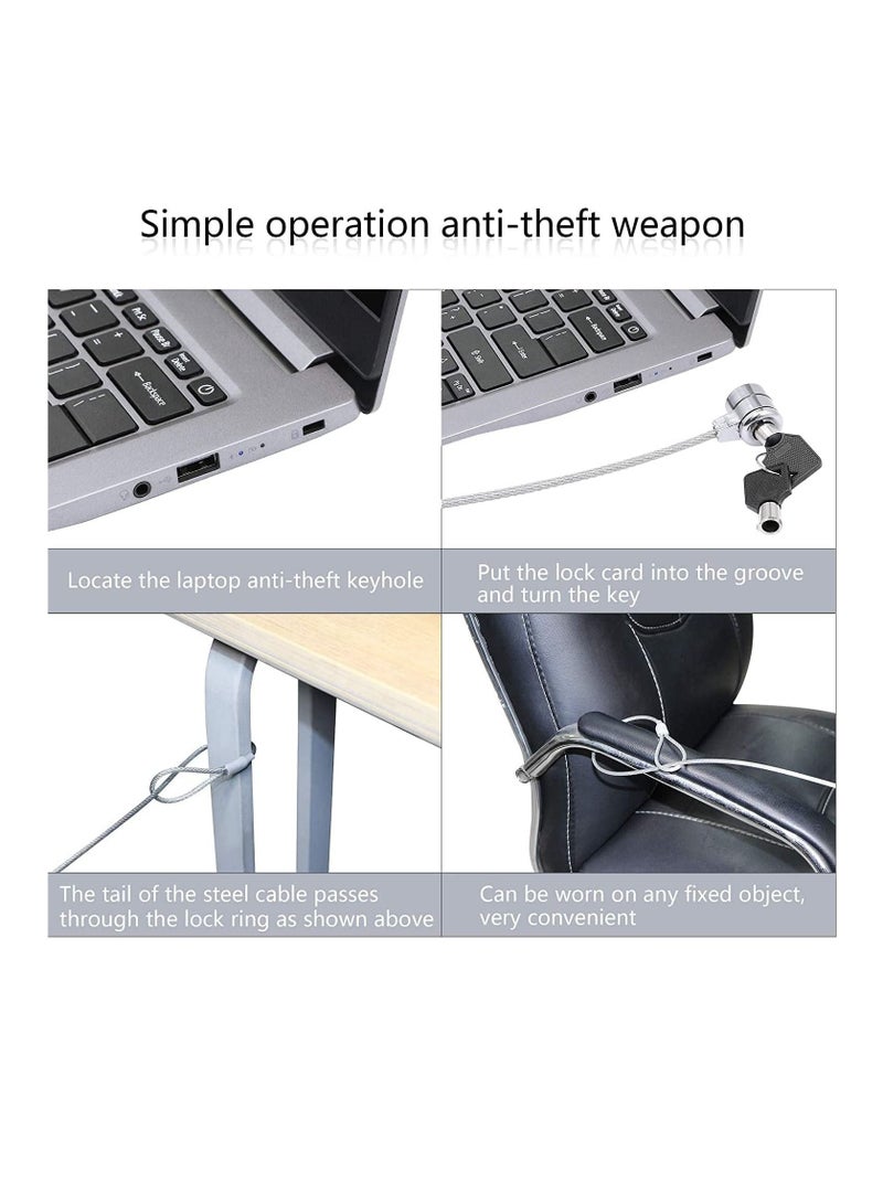NTECH Notebook Laptop Combination Lock Security Cables 1.5M Security Cable Computer Laptop Notebook Locks Office Dormitory Meeting Study Room Security Lock - Image 5