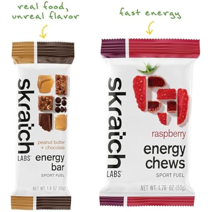 Skratch Labs Sample Pack - Hydration Drink Mix, Unsweetened Sport Drink Mix, Energy Chews, Energy Bar - Sports Nutrition Trial Variety Pack - for Running, Cycling, Hiking and Endurance Activities - Image 3