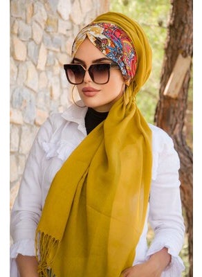 Aişe Tesettür Aisha Hijab Pleated Ready Shawl - 50601  - Image 1