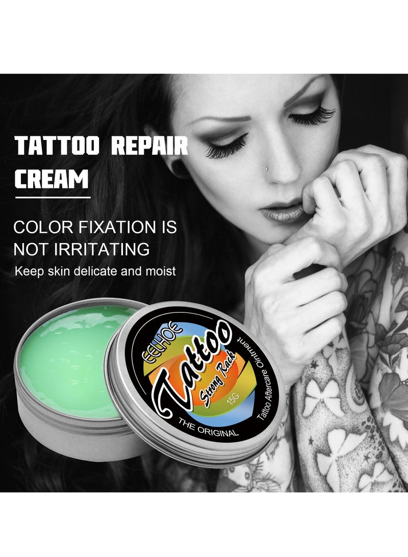 EELHOE Repair Tattoo After Care Soothing Gel & Moisturizer For New Tattoos Natural Ingredients Soothing Tattoo Care Prevents Skin Irritation And Damage Fragrance Free (50g) - Image 4
