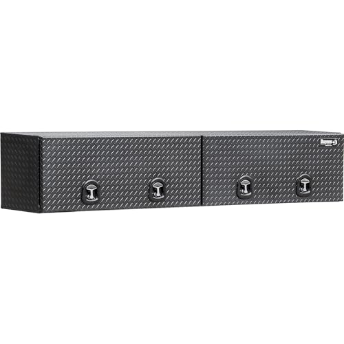 Buyers Products Company Buyers Products, 18x16x96 Textured Matte Black Aluminum Topsider, Width 18 in, Material Aluminum, Color Finish Diamond Plate Silver, Model# 1722770 - Image 1