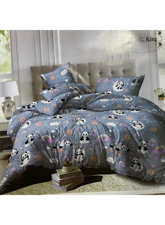 طقم ملايه سرير اطفال 6 قطع خامه قطن كبير المقاس 240* 240 - Image 1