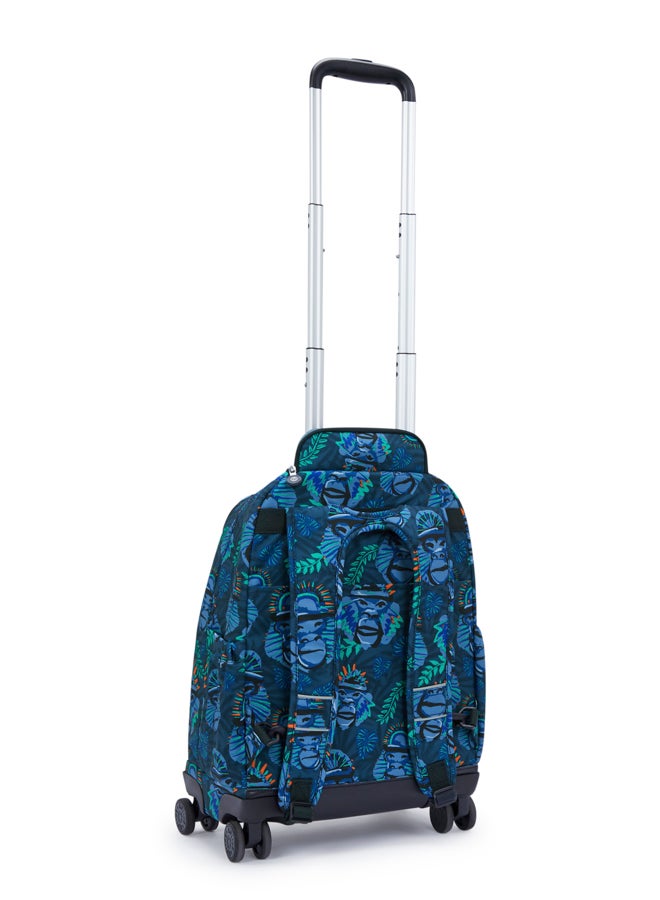 kipling Large wheeled backpack (with laptop protection) Unisex Blue Monkey Fun New Zea  - Image 2