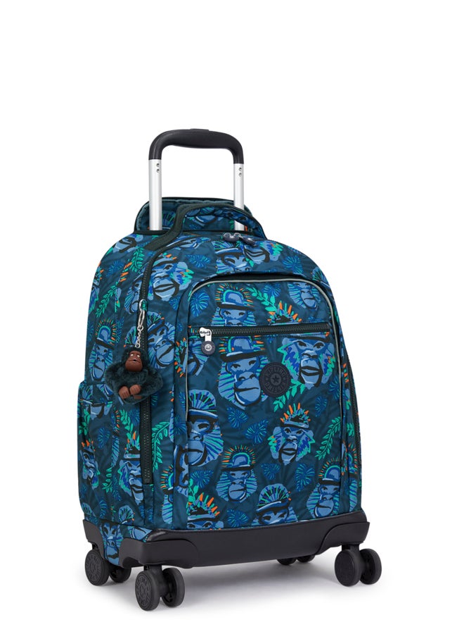 kipling Large wheeled backpack (with laptop protection) Unisex Blue Monkey Fun New Zea  - Image 4