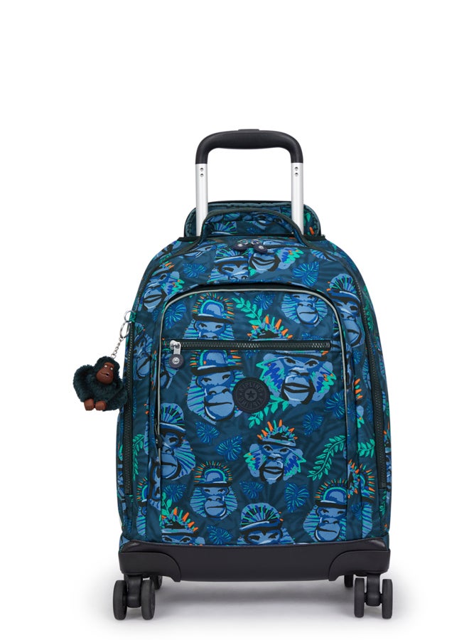 kipling Large wheeled backpack (with laptop protection) Unisex Blue Monkey Fun New Zea  - Image 1