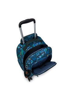 kipling New Zea Blue Monkey Fun Large Wheeled Backpack  - Image 3