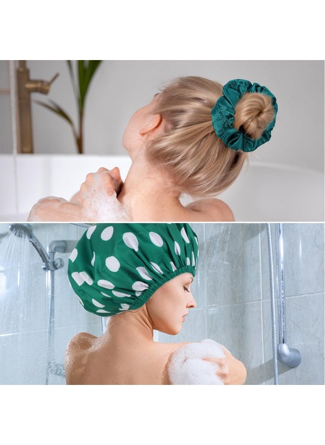 2 Sets Large Shower Caps For Women, Waterproof Shower Cap Double Layers Bath Caps Stocking Stuffers For Women Long Thick Hair (Blue/Green) - pzsku/ZB42476B3464961AC2F49Z/45/_/1733731459/c1edb775-94f5-45f3-be6c-73972b0580e7