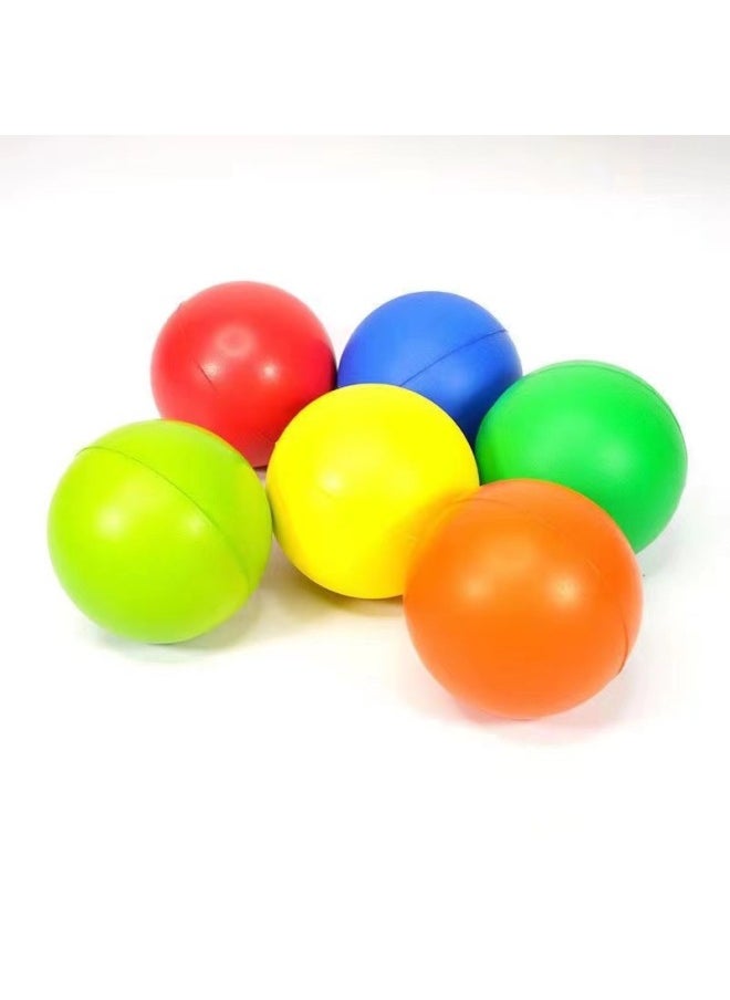 Generic Spot Pu Glossy Colorful Pressure Ball Polyurethane Solid Foam 70mm Conventional Decompression Ball-Color:Special Shot Of Sample  - Image 4