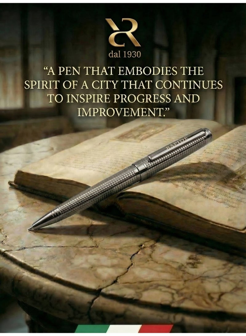 Ancora Rapide Turin Black Ballpoint Pen – Luxury Writing Instrument - Image 3
