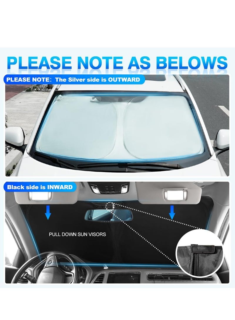 Folding Windshield Car Sunshade for Toyota FJ Cruiser 2007-2020 2021Car Accessories, Auto Sun Protection Visors - Image 5