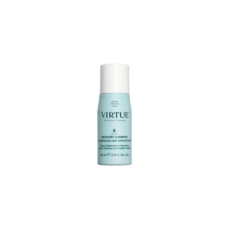 VIRTUE شامبو فيرتيو للتعافي خالي من الكبريتات مع الكيراتين وزيت بذور baobab للشعر التالف، آمن للألوان - Image 1