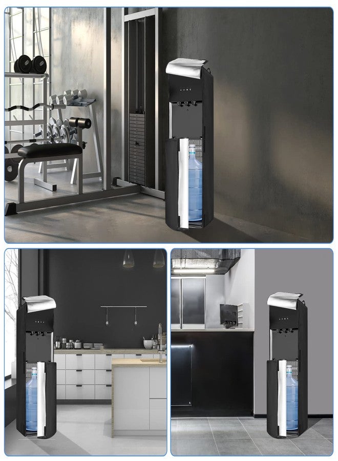 Kasla Water Dispenser Cover, 16x16x40 in, Black, Modern Style, Oxford Fabric, Textured Finish, Hot & Cold Water Dispenser - Image 4