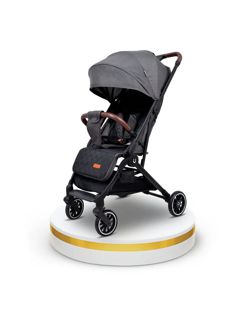 Nurtur Baby Travel Stroller With Storage Basket, Removable Front Bumper, 5 Point Safety Harness, EVA Wheels, Compact Foldable Design, 0 - 36 Months
