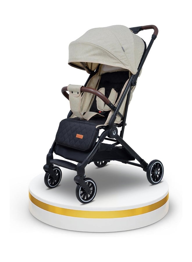 Nurtur Baby Travel Stroller With Storage Basket, Removable Front Bumper, 5 Point Safety Harness, EVA Wheels, Compact Foldable Design, 0 - 36 Months - Image 1