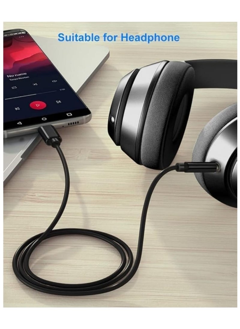 Generic - USB C to 3.5mm Audio Aux Cable 1M – Type C to Headphone Jack Cord Compatible with iPhone 16/15 Pro Max, Google Pixel, Samsung Galaxy S24/S23/S22/S21/S20 Ultra/Note 20/10 Plus - Image 1