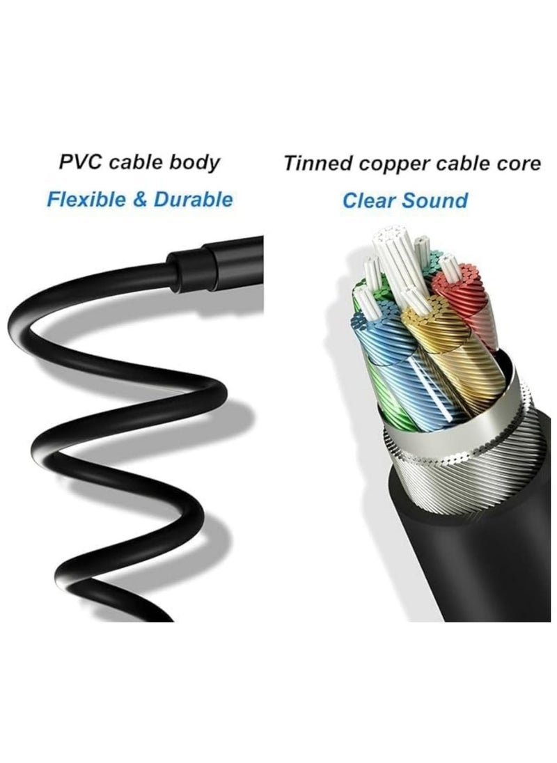 Generic - USB C to 3.5mm Audio Aux Cable 1M – Type C to Headphone Jack Cord Compatible with iPhone 16/15 Pro Max, Google Pixel, Samsung Galaxy S24/S23/S22/S21/S20 Ultra/Note 20/10 Plus - Image 1