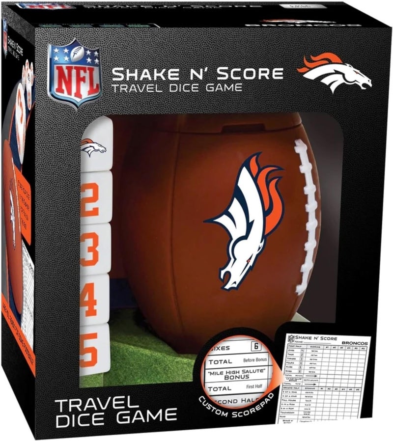 Master Pieces NFL Shake N' Score Travel Dice Game - Image 1