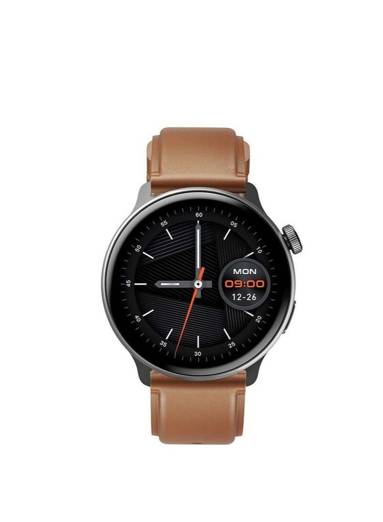 Mibro Watch Lite2 1.3-inch Amoled HD Display Smartwatch, 60 Sports Modes, HD Bluetooth Calling, SpO2 Health Monitoring, Dual Straps, Brown/Black