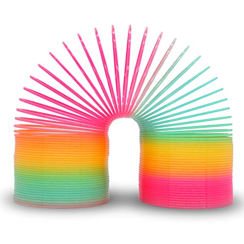 Vinciph 42 Inch Boxed Jumbo Rainbow Coil Spring ToyClassic Giant Novel Magic Decompression Spring ToyGreat for Small Party Favor Stocking Stuffers for Kids Adults - Image 1