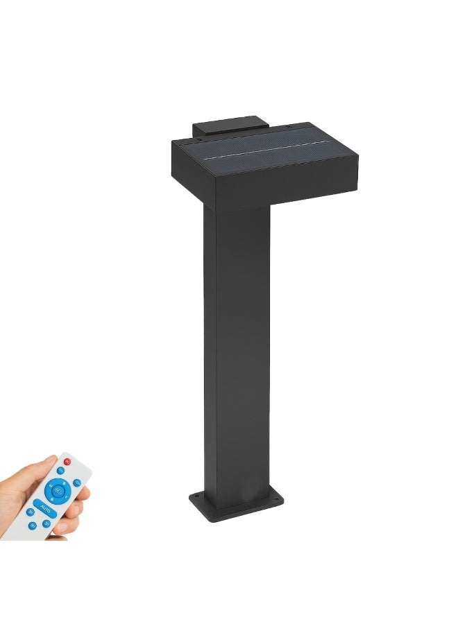 ALFRIDAY Modern Solar Bollard Light – Remote-Controlled 3‑Color CCT, IP65, 4000mAh - Image 1