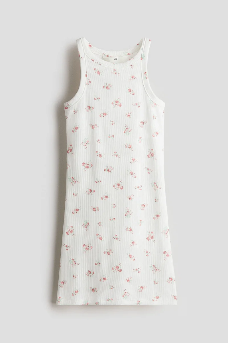 H&M Ribbed cotton dress