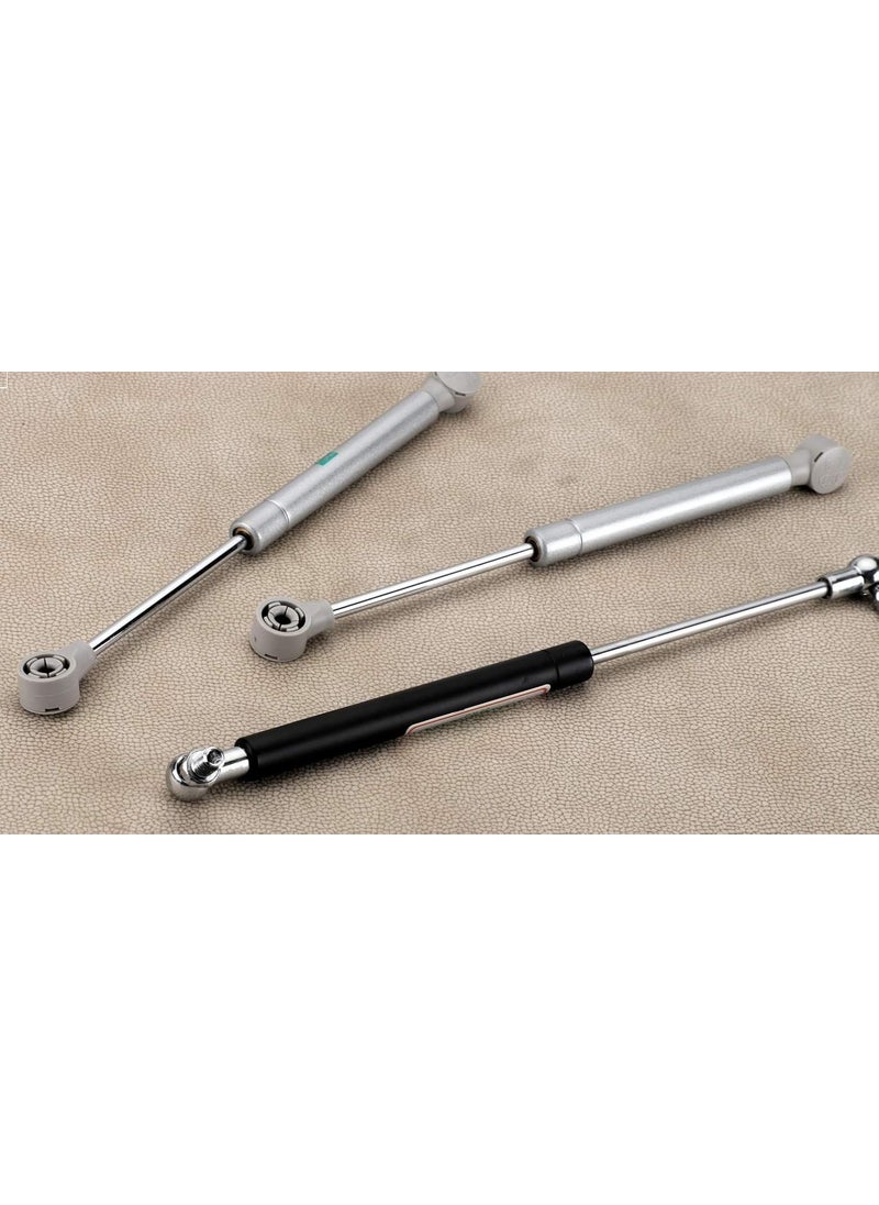 Met Craft Met Craft Steel 10 Inch Hydraulics Gas Spring Stay Strut Pneumatic Lift Support Cabinet Hinges for 10 KG Load Silver 10 KG Pack of 4 pcs  - Image 4