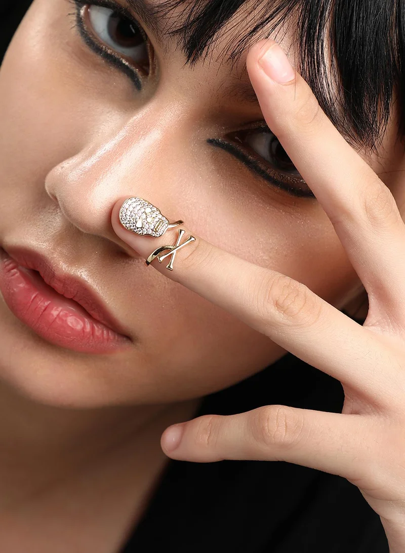 سوهي SOHI خاتم أظافر مطلي بالذهب