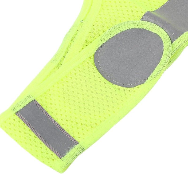 ZJchao Reflective Cycling Vest Lightweight Running Vest Sports Safety Waistcoat for Outdoor Activities (Fluorescent yellow-M code) - Image 3