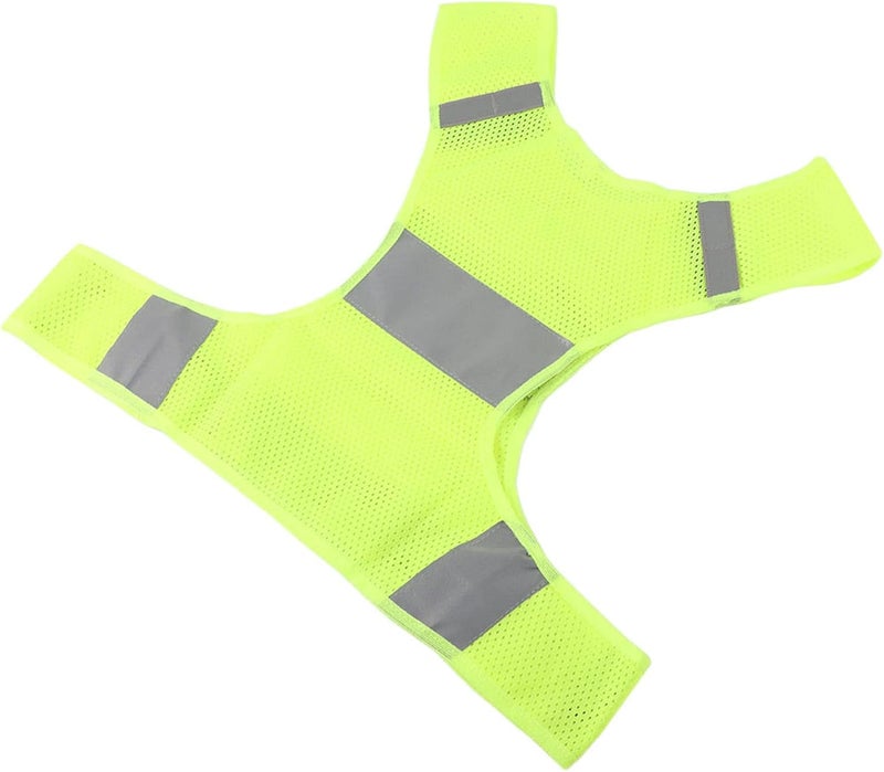 ZJchao Reflective Cycling Vest Lightweight Running Vest Sports Safety Waistcoat for Outdoor Activities (Fluorescent yellow-M code) - Image 1