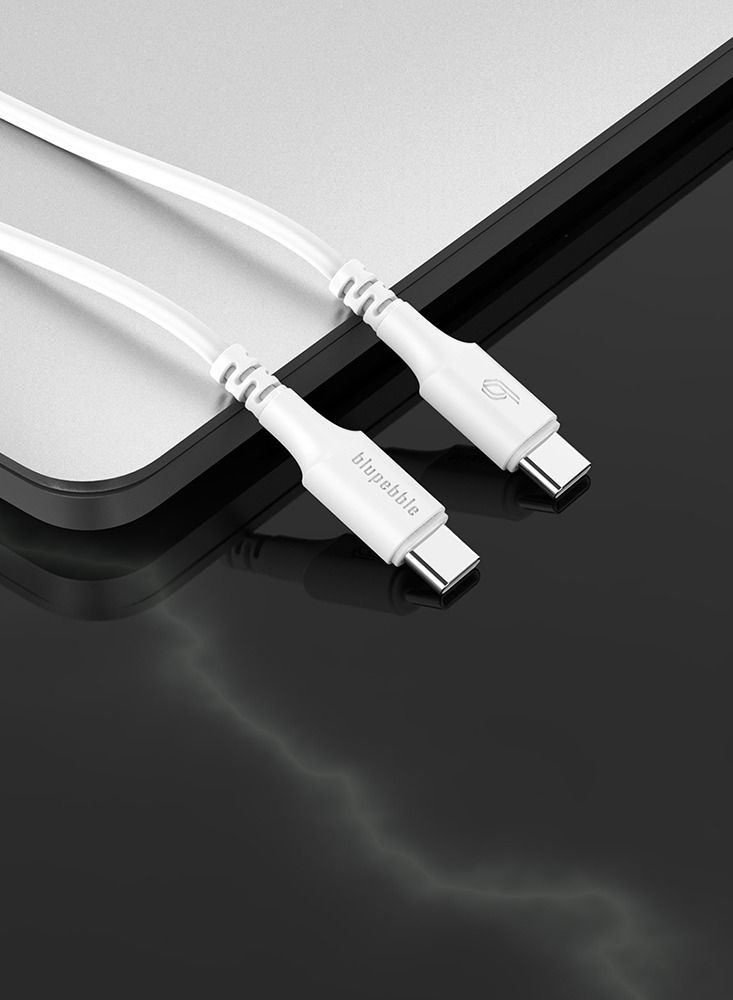 blupebble PowerFlow 60W USB-C to USB-C Fast Charging Cable | PD 3.0 Type-C Cable for iPhone 16, MacBook Air, iPad Pro, Samsung & Android | Braided, Durable | 1.2M & 2M Length Options  - Image 5