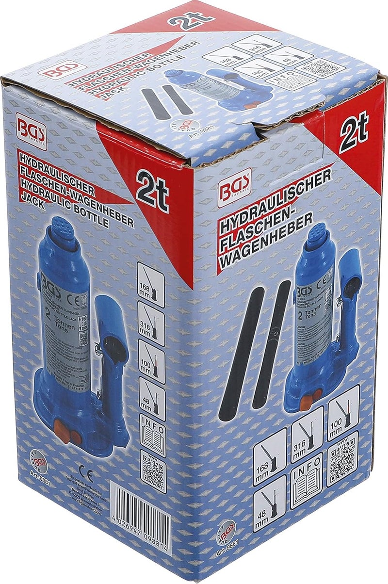 BGS 9881 | Hydraulic Bottle Jack | 2 t - Image 5