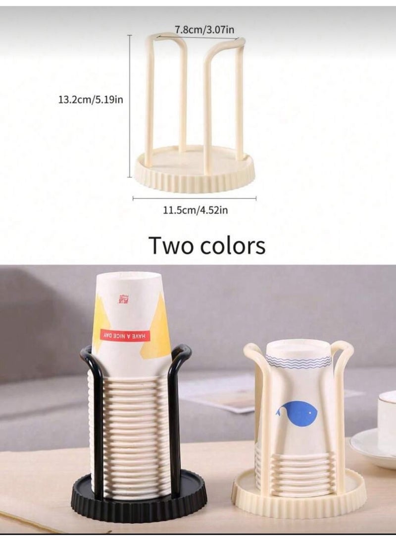 Multifunctional household paper cup holder - black - Image 2