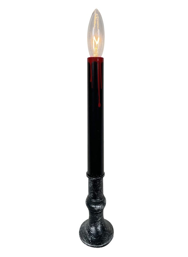 Brite Star Blood Drip Halloween Candle, Black - Image 1