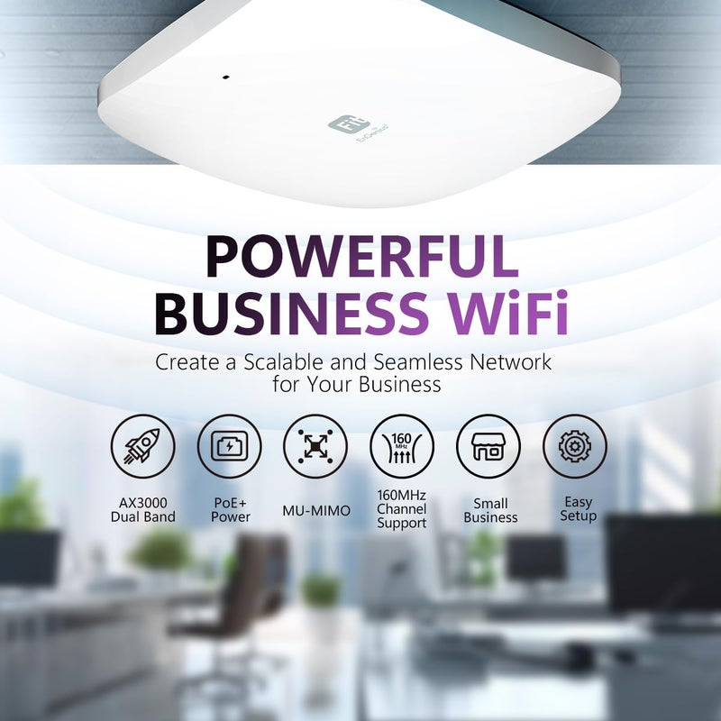 EnGenius Wi-Fi 6 [EWS356-FIT] Dual Band AX3000 | Cloud & App & OnPrem Control Options | WPA3, MU-MIMO, Mesh & Seamless Roaming - Power Adapter not Included. - Image 5