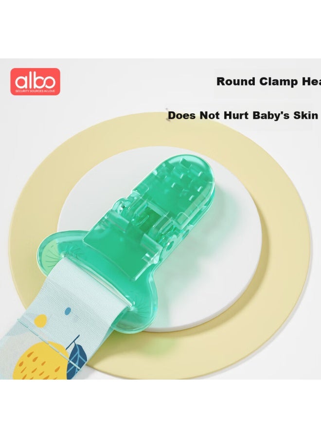Albo Baby Teether Chain, Anti-drop Pacifier Chain, Baby Teething Stick Toy With Strap, Anti-lost Clip, 2 Pieces - Image 3