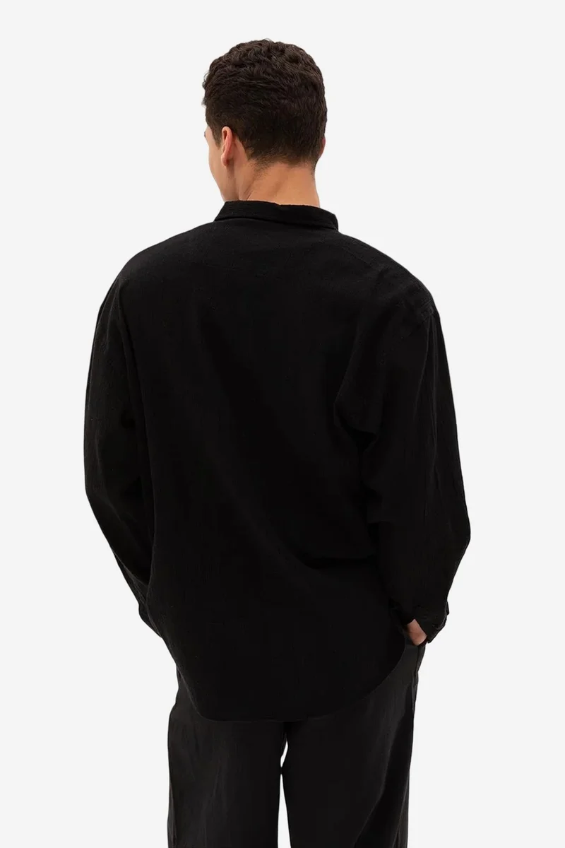 Giesto Black GIESTO Men's Cotton Shirt for Men | Best Price UAE