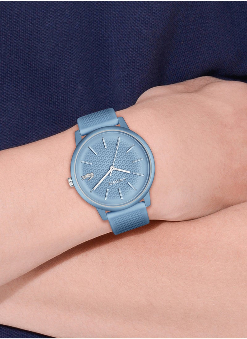 Round Analog Men's Blue Case Wrist Watch - 2011282