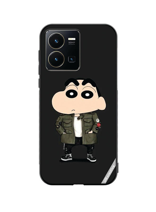 VR CREATIVE Protective Case Cover For Vivo Y35 Shinchan Design Multicolour