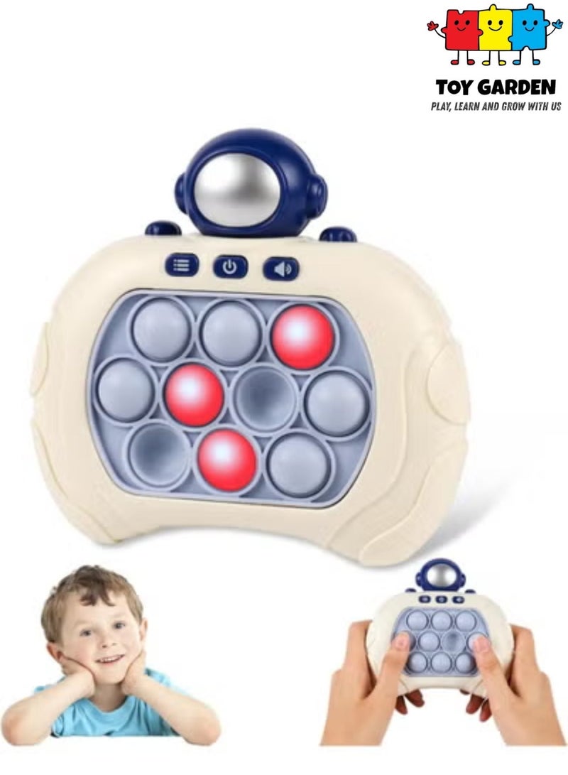 TOY GARDEN Quick Push Electronic Pop Light Up Puzzle Game for Kids - Decompression Sensory Pop Bubble Toy, Push Button Fidget Game for Boys & Girls, Stress Relief Birthday Gift - Image 1