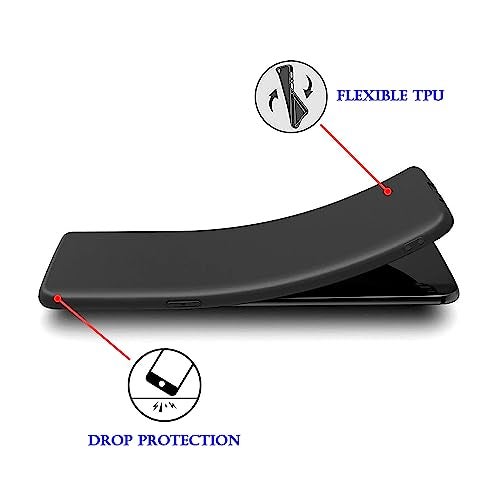 Plus Protection Matte Finished Back Cover Case for Tecno Phantom X2 Pro 5G | Rubberized TPU | Slim Thin Soft Matte Flexible Matte Touch Shockproof - Matte Black - Image 4