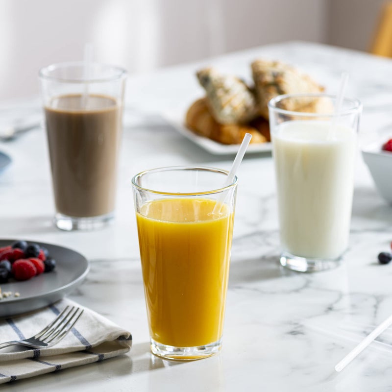 Comfy Package [250 Count] 7.75"" High Clear Straws  Disposable Plastic Drinking Straws - Clear - Image 5