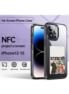General Smart NFC Ink Phone Case Compatible for iPhone 16 Pro Max, Customizable E-Ink Screen DIY Images Long-Lasting Display Fast Transmission (Pink)  - Image 5