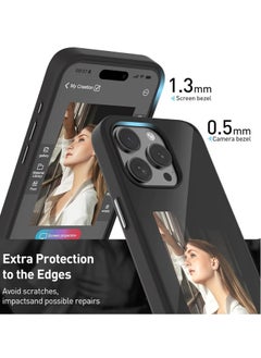 General Smart NFC Ink Phone Case Compatible for iPhone 16 Pro Max, Customizable E-Ink Screen DIY Images Long-Lasting Display Fast Transmission (Pink)  - Image 3