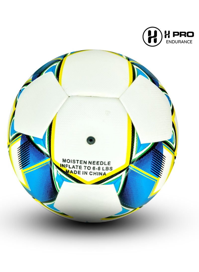 أتش برو كرة قدم تدريب H PRO مقاس 5 - ملمس ناعم، قبضة محسنة، مثالية للمبتدئين واللاعبين المتقدمين | أزرق - Image 2