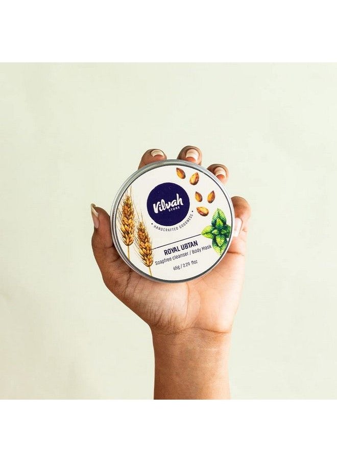 vilvah STORE - Royal Ubtan Soapfree Cleanser Body Mask 65G (Pack Of 1) - Image 1