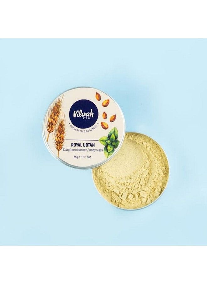 vilvah STORE - Royal Ubtan Soapfree Cleanser Body Mask 65G (Pack Of 1) - Image 1