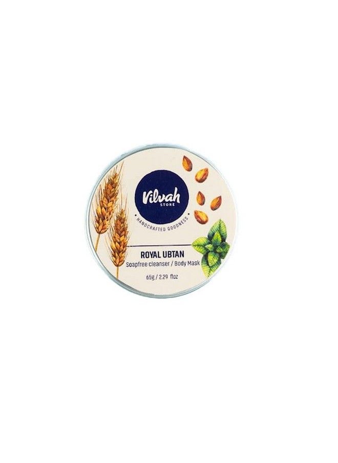 vilvah STORE - Royal Ubtan Soapfree Cleanser Body Mask 65G (Pack Of 1) - Image 1