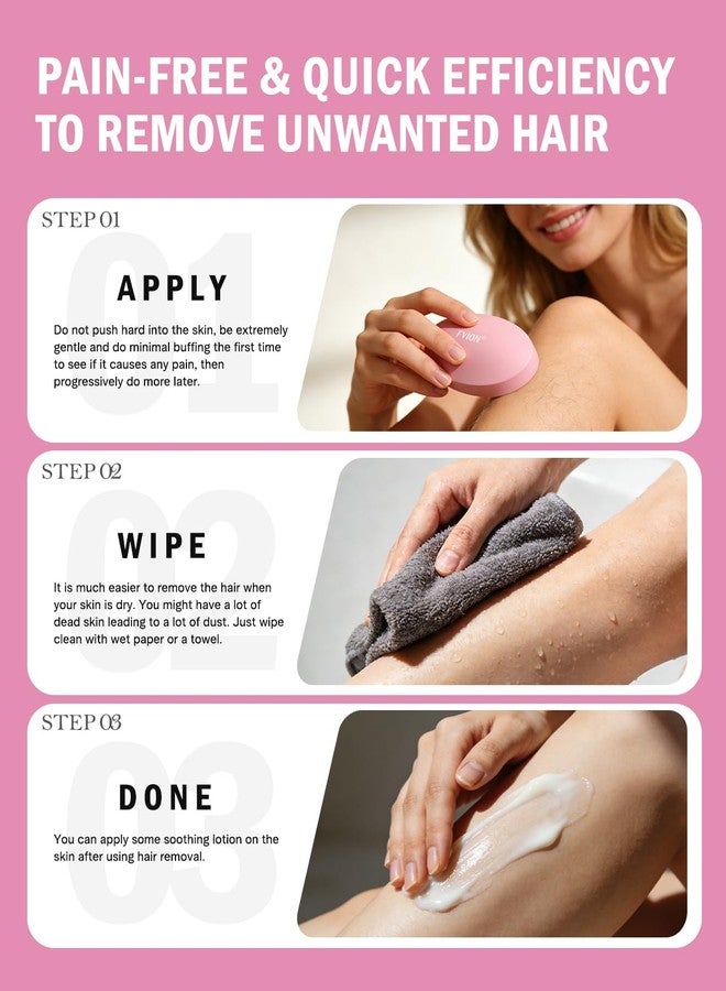 FVION Painless Crystal Hair Remover, Fine Grit Nano Hair Eraser, Glass Body Hair Shaver for Smooth Skin, Effortless Hair Removal Tool (Pink) - Image 5