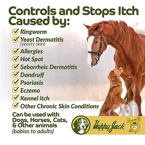 Happy Jack Xylecide, Itch Relief Shampoo for Dogs, Control Ringworms, Itchy Skin Treatment for Hot Spots, Seborrheic Dermatitis, Dandruff, Psoriasis, Eczema, Kennel Itch (12 oz) - Image 5